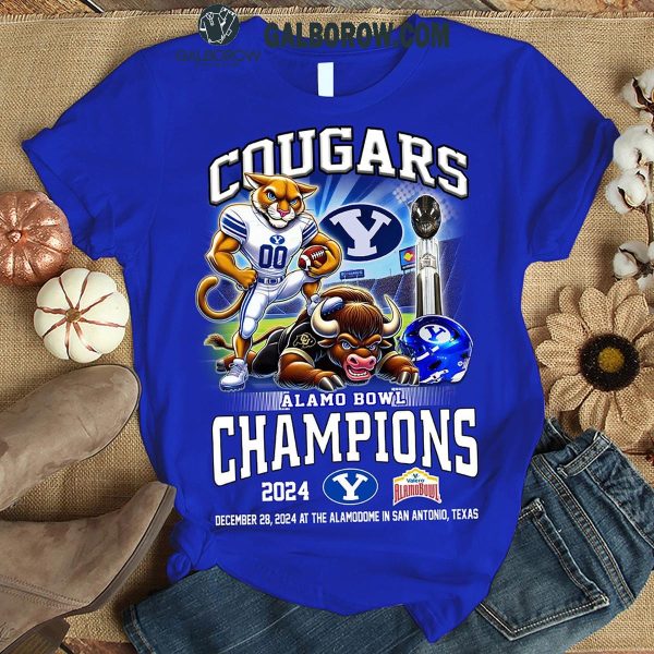 BYU Cougars Let’s Celebrate 2024 Alamo Bowl Champions T-Shirt