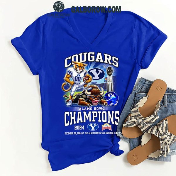 BYU Cougars Let’s Celebrate 2024 Alamo Bowl Champions T-Shirt