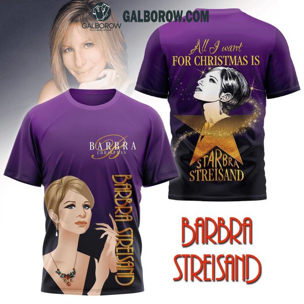 Barbara Streisand All I Want For Christmas Is Starrbra Hoodie T-Shirt