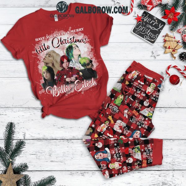 Billie Eilish Have Yourself A Merry Little Christmas Fleece Pajamas Set