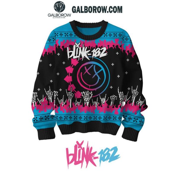 Blink-182 Aliens Exist 2025 Christmas Ugly Sweater