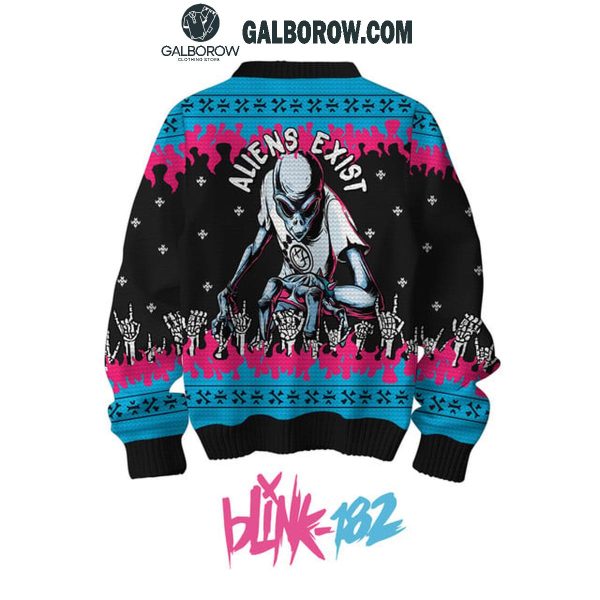 Blink-182 Aliens Exist 2025 Christmas Ugly Sweater