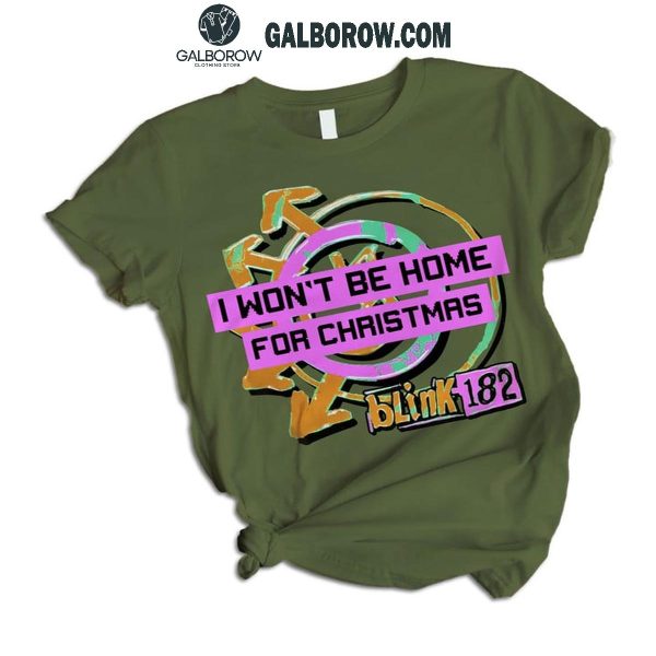 Blink-182 Christmas I Won’t Be Home 2024 Fleece Pajamas Set