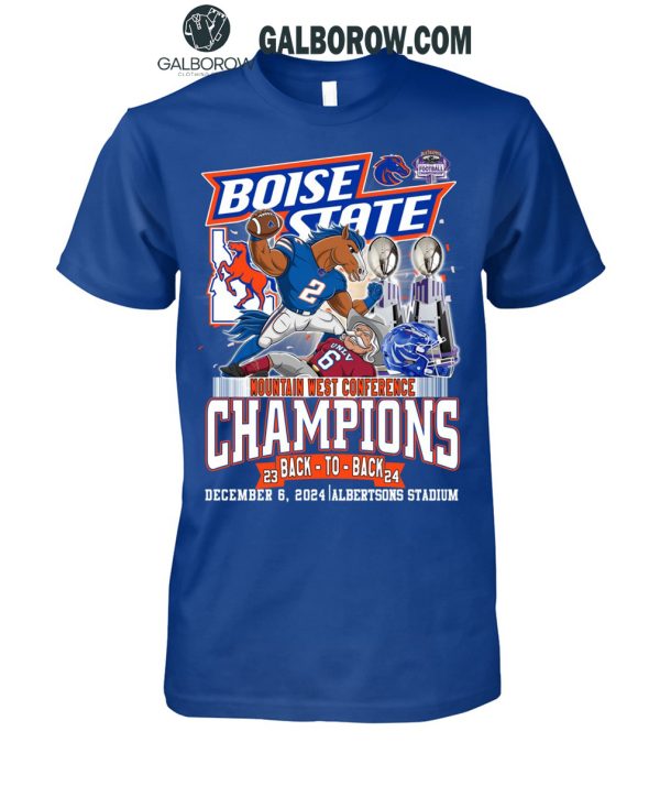 Boise State Broncos Mountain West Conference 2024 The Champions T-Shirt