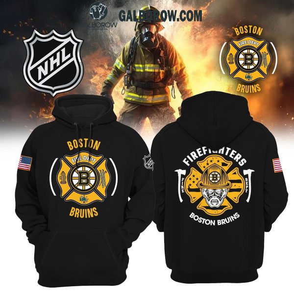 Boston Bruins 2024 Firefighter Appreciation Night Honoring Hoodie T-Shirt