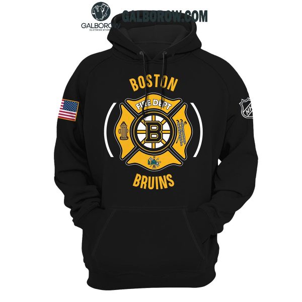 Boston Bruins 2024 Firefighter Appreciation Night Honoring Hoodie T-Shirt