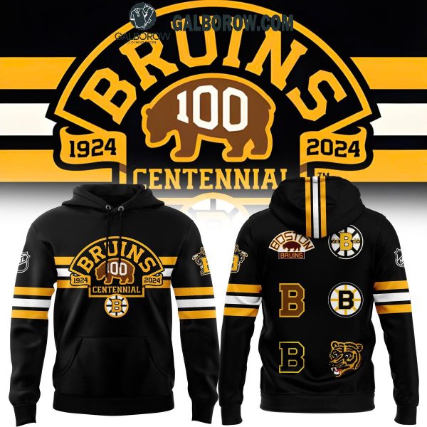 Boston Bruins Celebrating 100th Birthday Throwback Style 2024 Hoodie T-Shirt