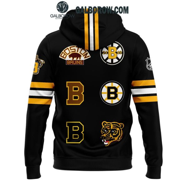 Boston Bruins Celebrating 100th Birthday Throwback Style 2024 Hoodie T-Shirt