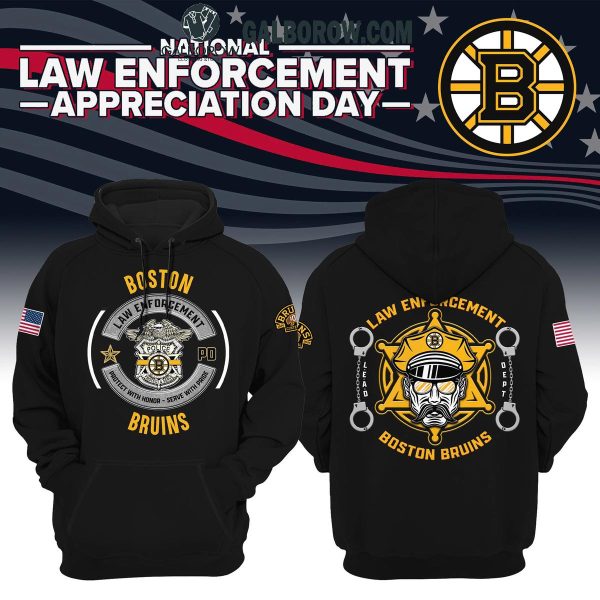 Boston Bruins Celebration Of 2024 Law Enforcement Day Hoodie T-Shirt