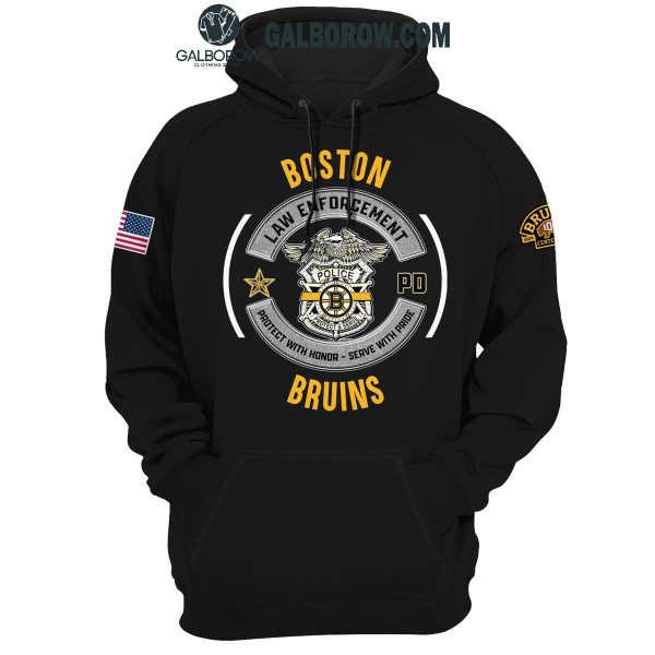 Boston Bruins Celebration Of 2024 Law Enforcement Day Hoodie T-Shirt