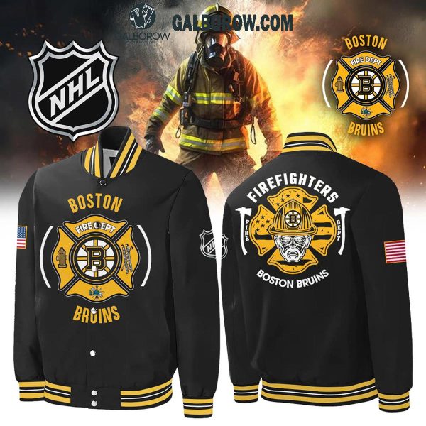 Boston Bruins Firefighter Appreciation Night Honoring 2024 Baseball Jacket