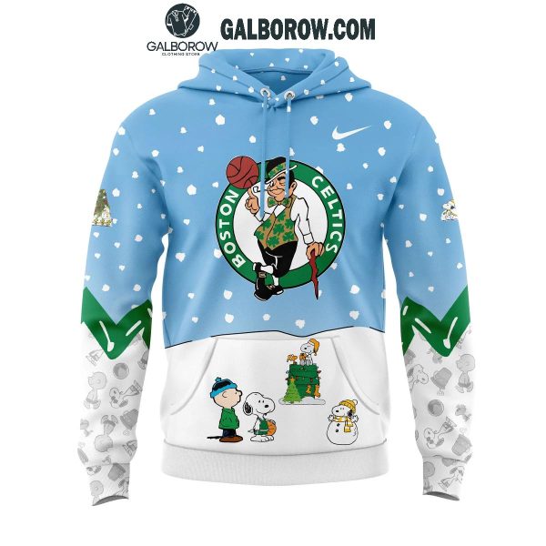 Boston Celtics Peanuts Snoopy Christmas Days NBA 2024 Hoodie T-Shirt