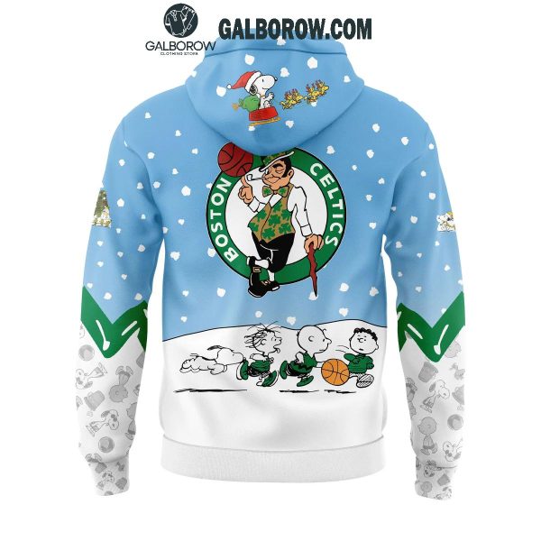 Boston Celtics Peanuts Snoopy Christmas Days NBA 2024 Hoodie T-Shirt