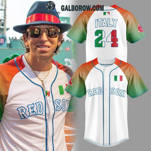 Boston Red Sox 2025 Italian Celebration Night Personalized Baseball Jersey