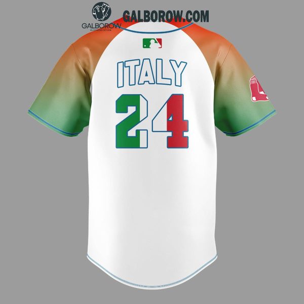 Boston Red Sox 2025 Italian Celebration Night Personalized Baseball Jersey