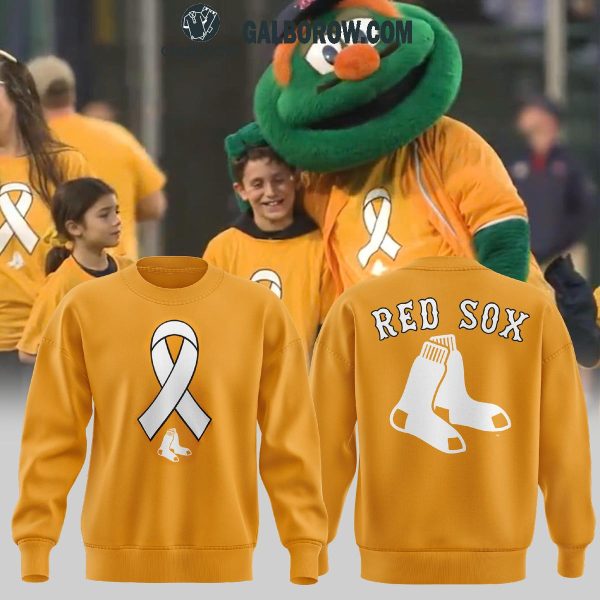 Boston Red Sox Honoring Childhood Cancer Awareness Month Personalized Hoodie T-Shirt