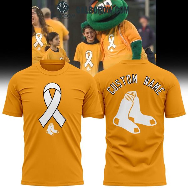 Boston Red Sox Honoring Childhood Cancer Awareness Month Personalized Hoodie T-Shirt