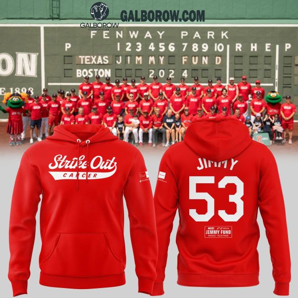 Boston Red Sox Strike Out Cancer 2025 Personalized Hoodie T-Shirt