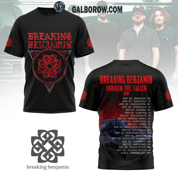 Breaking Benjamin Awaken The Fallen Tour 2025 The Celebrating Time Hoodie T-Shirt