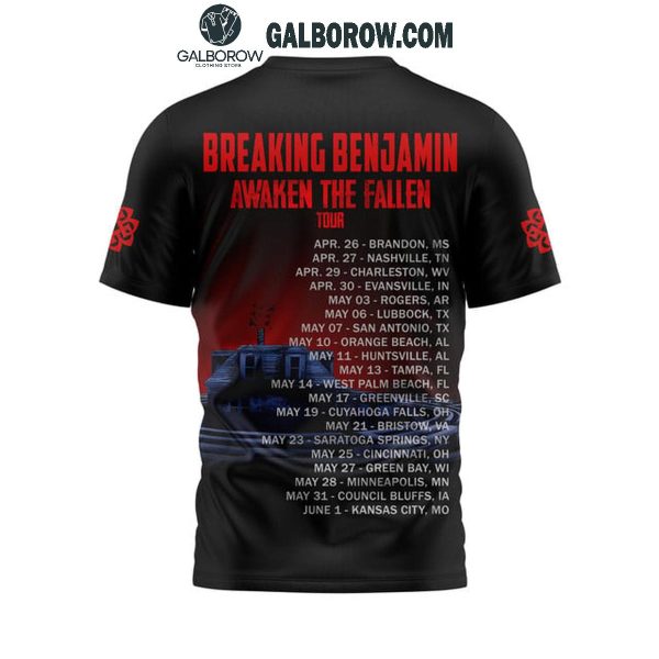 Breaking Benjamin Awaken The Fallen Tour 2025 The Celebrating Time Hoodie T-Shirt