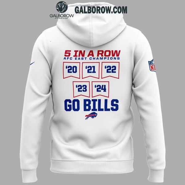 Buffalo Bills 2024 AFC East Division Champions 5 Straight Go Bills Hoodie T-Shirt