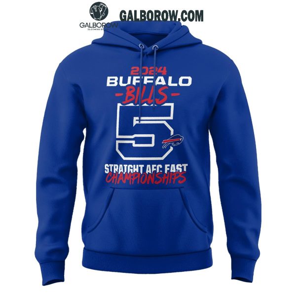 Buffalo Bills 2024 AFC East Division Champions Locker Room Hoodie T-Shirt