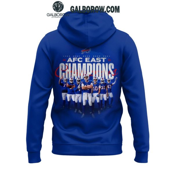 Buffalo Bills 2024 AFC East Division Champions Locker Room Hoodie T-Shirt