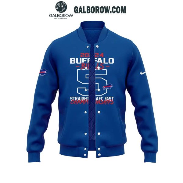 Buffalo Bills AFC East Division Champions 2024 Go Bills 5 Times Baseball Jacket