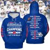 Buffalo Bills AFC East Division Champions 2024 Let’s Go Bills White Version Hoodie T-Shirt