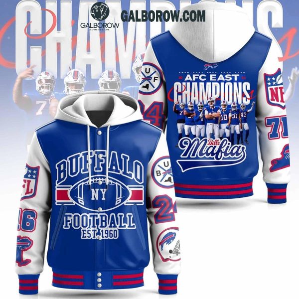 Buffalo Bills Football Since 1960 AFC East Champions 2024 Baseball Jacket