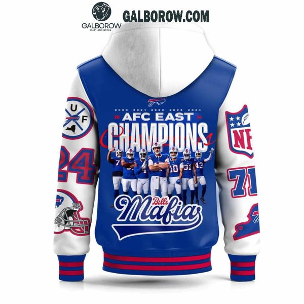 Buffalo Bills Football Since 1960 AFC East Champions 2024 Baseball Jacket