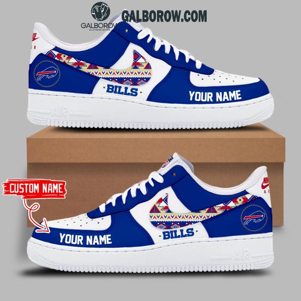 Buffalo Bills Native American Heritage Night Personalized Air Force 1 Shoes