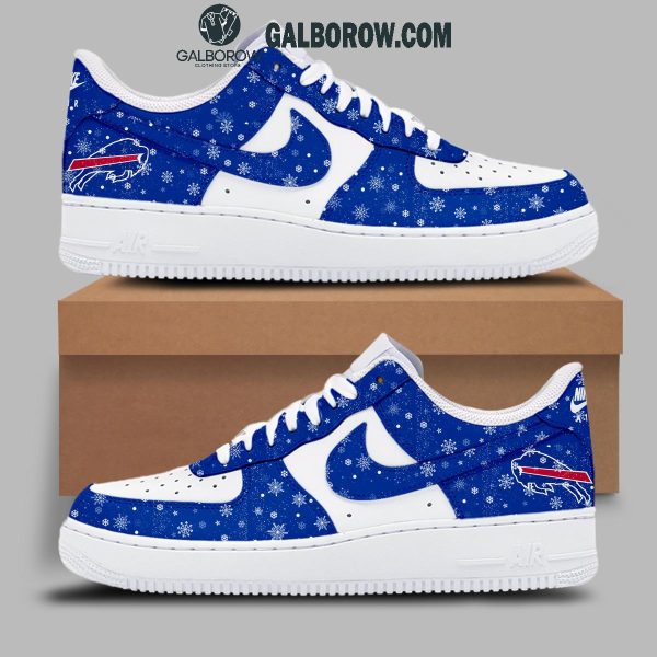 Buffalo Bills Winter Of The Champs 2024 Christmas Air Force 1 Shoes