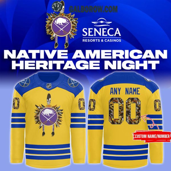 Buffalo Sabres 2024 Native American Heritage Spirit Personalized Hockey Jersey