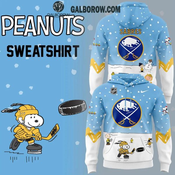 Buffalo Sabres Cheerful Christmas Of Peanuts Friends 2024 Hoodie T-Shirt