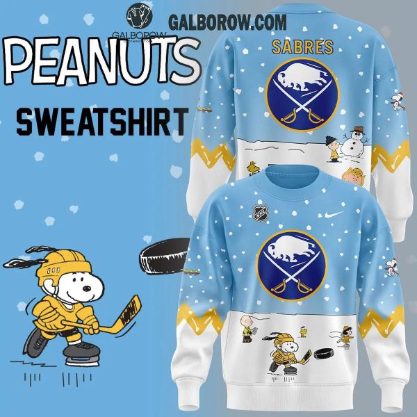 Buffalo Sabres Cheerful Christmas Of Peanuts Friends 2024 Hoodie T-Shirt