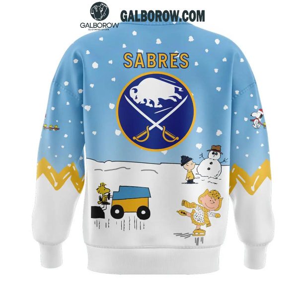 Buffalo Sabres Cheerful Christmas Of Peanuts Friends 2024 Hoodie T-Shirt