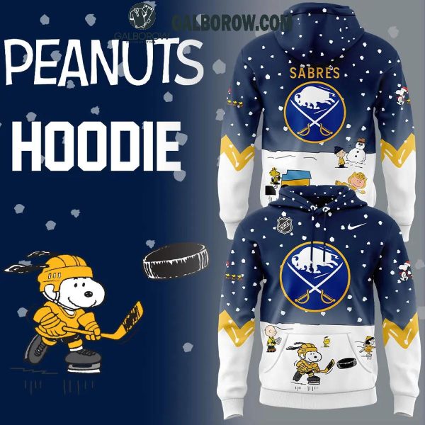 Buffalo Sabres Christmas Winter Hockey Peanuts Snoopy 2024 Hoodie T-Shirt