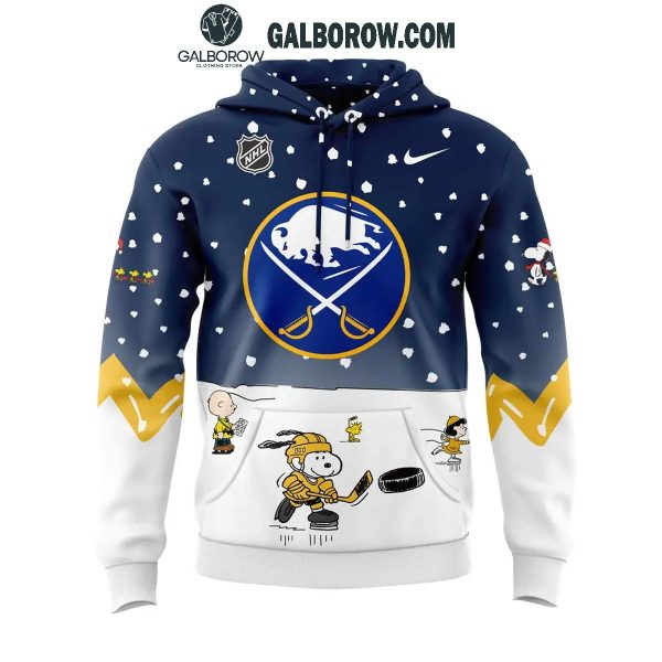 Buffalo Sabres Christmas Winter Hockey Peanuts Snoopy 2024 Hoodie T-Shirt