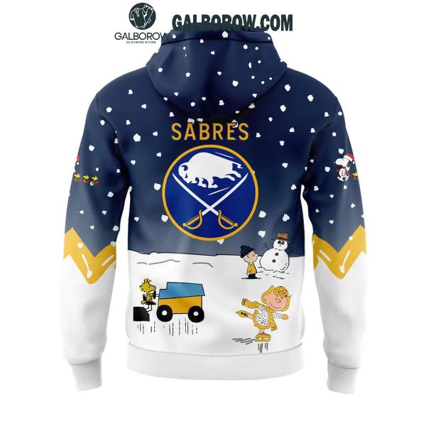 Buffalo Sabres Christmas Winter Hockey Peanuts Snoopy 2024 Hoodie T-Shirt