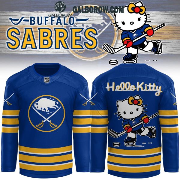 Buffalo Sabres With 50 Years Of Hello Kitty Celebration 2024 Hockey Jersey