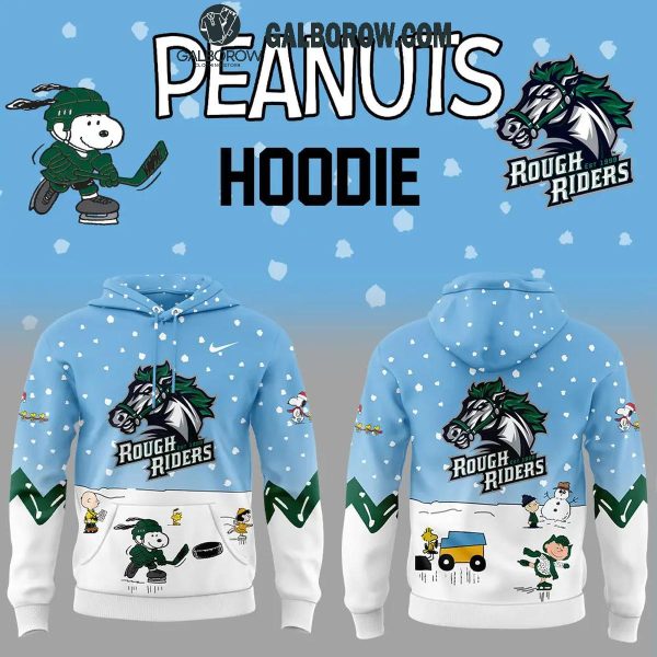 Cedar Rapids Roughriders Peanuts Holidays Snoopy Playtime Hoodie T-Shirt