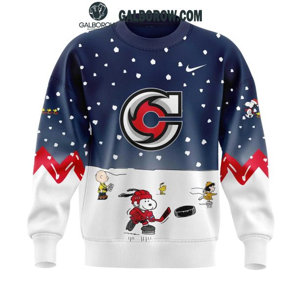 Cincinnati Cyclones Christmas Winter Hockey Peanuts Snoopy 2024 Hoodie T-Shirt