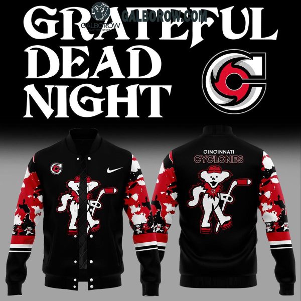 Cincinnati Cyclones Contribute For Grateful Dead 2025 Baseball Jacket