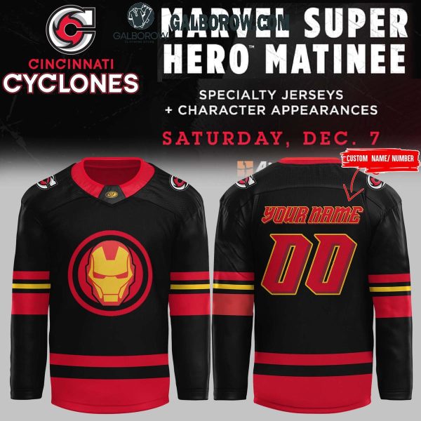 Cincinnati Cyclones Marvel Super Hero 2025 Nights Personalized Hockey Jersey