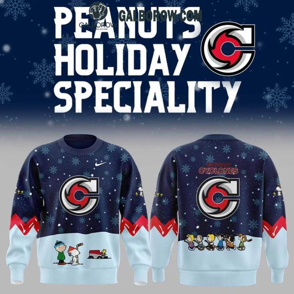 Cincinnati Cyclones Night Of Christmas With Peanuts Snoopy 2024 Hoodie T-Shirt