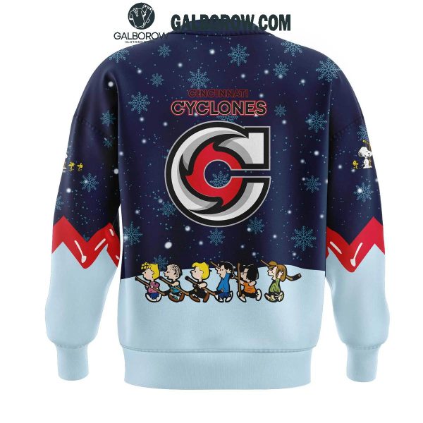 Cincinnati Cyclones Night Of Christmas With Peanuts Snoopy 2024 Hoodie T-Shirt