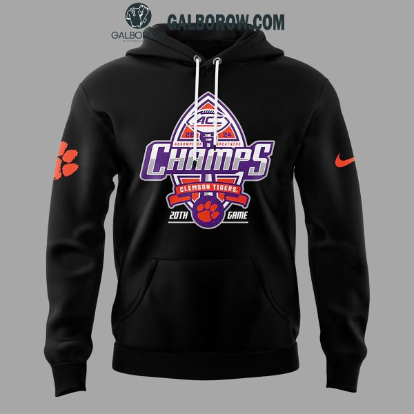 Clemson Tigers 2024 ACC Champions Go Tigers Football Hoodie T-Shirt