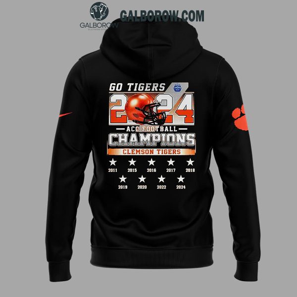 Clemson Tigers 2024 ACC Champions Go Tigers Football Hoodie T-Shirt