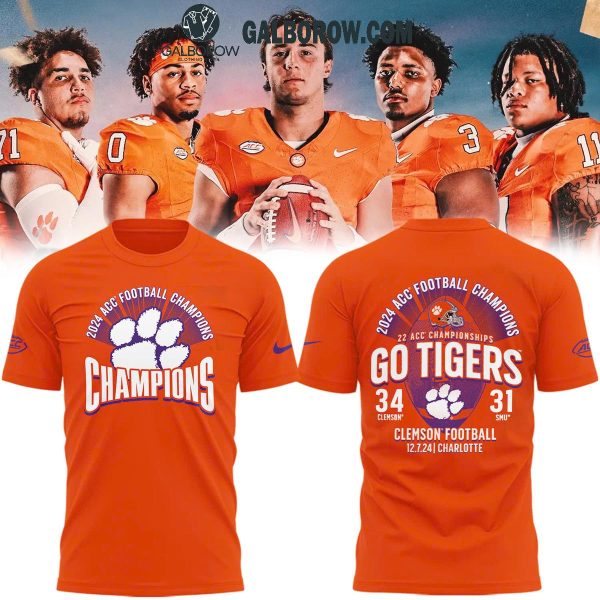 Clemson Tigers Are The 2024 ACC Champions Go Tigers Hoodie T-Shirt